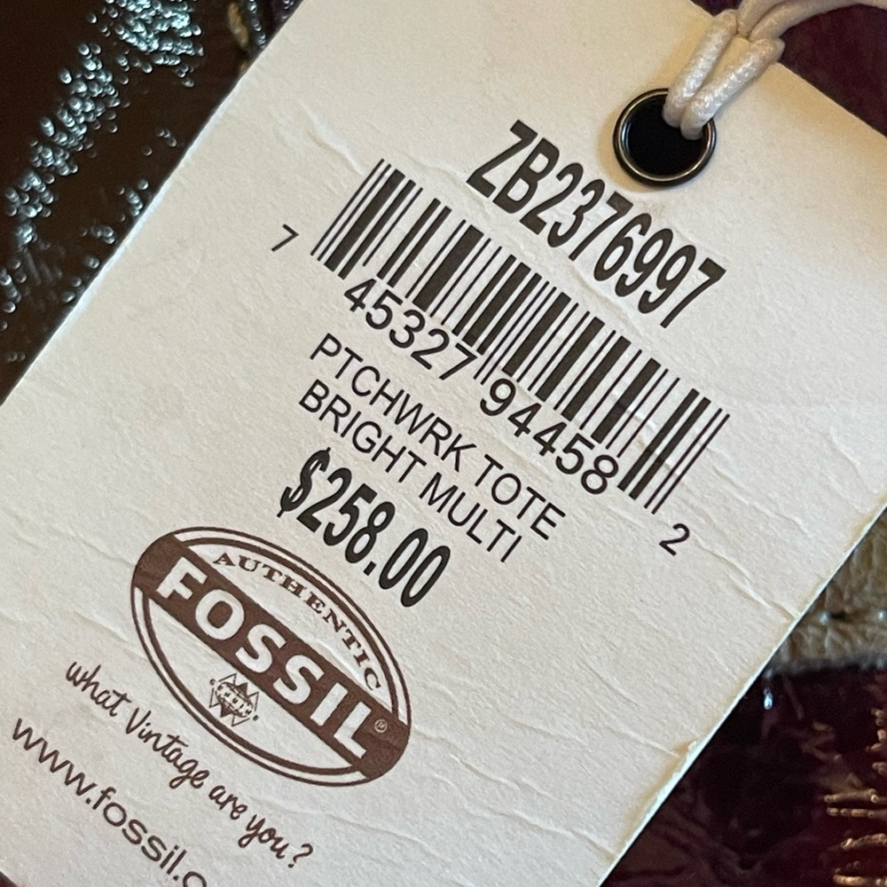 Fossil Multicolor Patchwork Shoulder Bag - Picture 16 of 16